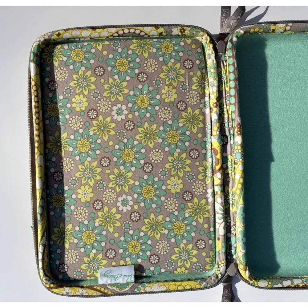 Vera Bradley Retired Lemon Parfait Turquoise Paisley mini computer Hard Case